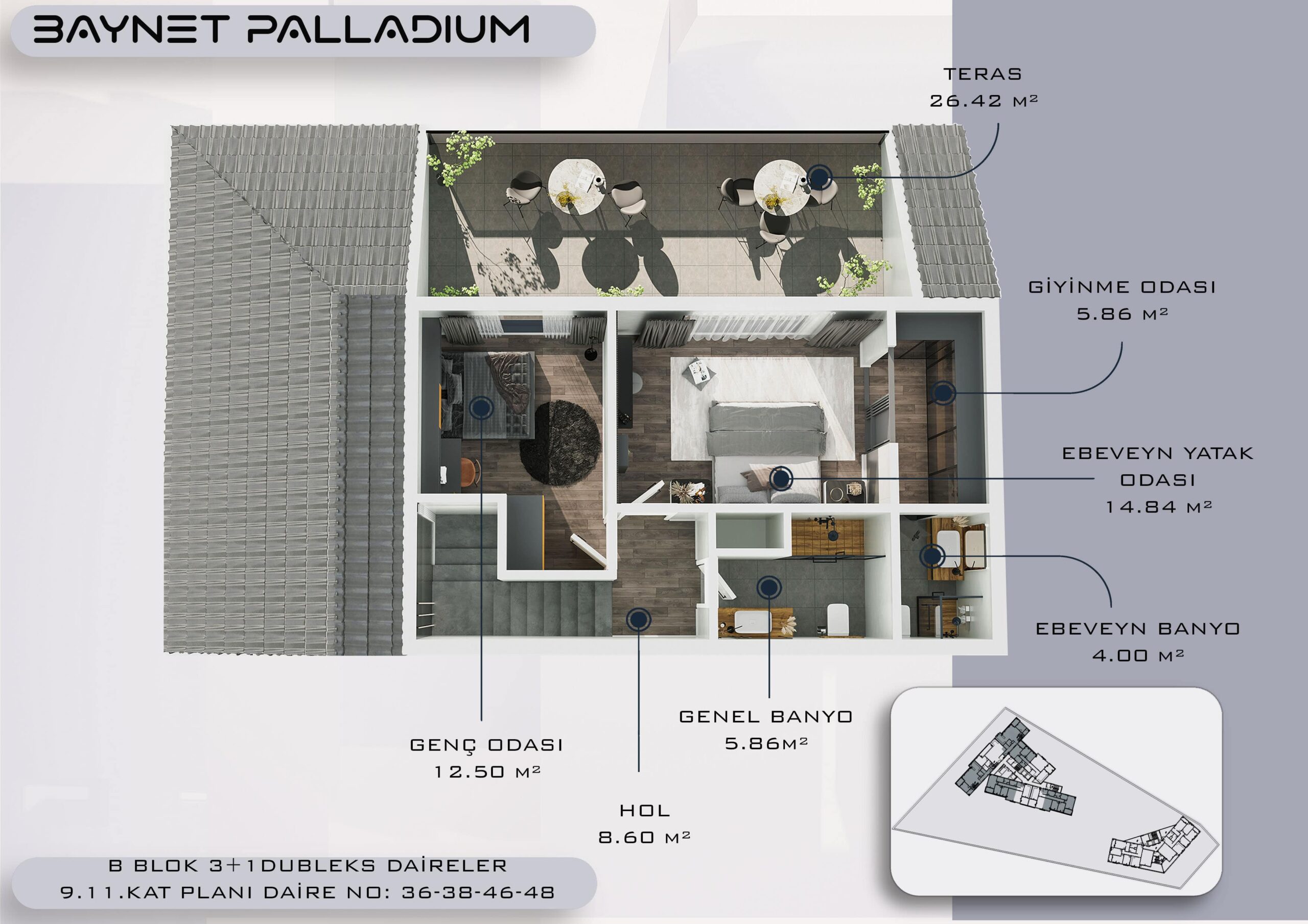 B BLOK ÇATI DUBLEKS KÖŞE ÜST KAT-min